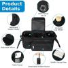 imageAccmor Universal Stroller Organizer with Insulated Cup Holder Detachable Phone Bag and Shoulder StrapStroller Bag Caddy Organizer Fits for Uppababy Baby Jogger Britax StrollersAll Black