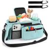 imageAccmor Universal Stroller Organizer with Insulated Cup Holder Detachable Phone Bag and Shoulder StrapStroller Bag Caddy Organizer Fits for Uppababy Baby Jogger Britax StrollersAll Blue