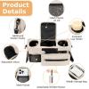 imageAccmor Universal Stroller Organizer with Insulated Cup Holder Detachable Phone Bag and Shoulder StrapStroller Bag Caddy Organizer Fits for Uppababy Baby Jogger Britax StrollersAll Off White