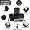 imageAccmor Universal Stroller Organizer with Insulated Cup Holder Detachable Phone Bag and Shoulder StrapStroller Bag Caddy Organizer Fits for Uppababy Baby Jogger Britax StrollersBlack  Grey Pocket