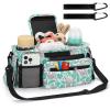 imageAccmor Universal Stroller Organizer with Insulated Cup Holder Detachable Phone Bag and Shoulder StrapStroller Bag Caddy Organizer Fits for Uppababy Baby Jogger Britax StrollersSloth