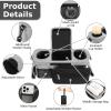 imageAccmor Universal Stroller Organizer with Insulated Cup Holder Detachable Phone Bag and Shoulder StrapStroller Bag Caddy Organizer Fits for Uppababy Baby Jogger Britax StrollersGrey  Black Pocket