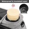 imageAccmor Universal Stroller Organizer with Insulated Cup Holder Detachable Phone Bag and Shoulder StrapStroller Bag Caddy Organizer Fits for Uppababy Baby Jogger Britax StrollersGrey  Black Pocket