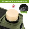 imageAccmor Universal Stroller Organizer with Insulated Cup Holder Detachable Phone Bag and Shoulder StrapStroller Bag Caddy Organizer Fits for Uppababy Baby Jogger Britax StrollersAll Green