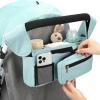 imageAccmor Universal Stroller Organizer with Insulated Cup Holder Detachable Phone Bag and Shoulder StrapStroller Bag Caddy Organizer Fits for Uppababy Baby Jogger Britax StrollersAll Blue