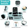 imageAccmor Universal Stroller Organizer with Insulated Cup Holder Detachable Phone Bag and Shoulder StrapStroller Bag Caddy Organizer Fits for Uppababy Baby Jogger Britax StrollersAll Blue