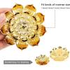imageAccmor Zinc Alloy Incense Holder Lotus Stick Incense Burner Incense Holder for StickCoilCone Incense with Ash CatcherCopperGold