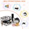 imageBaby Pacifier Case with Clip Baby Pacifier Holder Pouch Box for Diaper Bag Holds 2 Pacifiers for Travel Outdoor Activities Small Baby UtensilsGreen Leafblack leopard