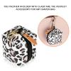 imageBaby Pacifier Case with Clip Baby Pacifier Holder Pouch Box for Diaper Bag Holds 2 Pacifiers for Travel Outdoor Activities Small Baby UtensilsGreen Leafblack leopard