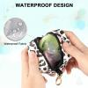 imageBaby Pacifier Case with Clip Baby Pacifier Holder Pouch Box for Diaper Bag Holds 2 Pacifiers for Travel Outdoor Activities Small Baby UtensilsGreen Leafblack leopard