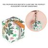 imageBaby Pacifier Case with Clip Baby Pacifier Holder Pouch Box for Diaper Bag Holds 2 Pacifiers for Travel Outdoor Activities Small Baby UtensilsGreen Leafgreen leaf