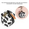 imageBaby Pacifier Case with Clip Baby Pacifier Holder Pouch Box for Diaper Bag Holds 2 Pacifiers for Travel Outdoor Activities Small Baby UtensilsGreen Leafblack stone