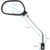 imageBike Rearview Mirrors Adjustable Rotatable Handlebars Glass Bicycle Mirrors360 Rotation Rearview Mirror for Mountain Bike Bicycle