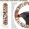 imageFluffy Steering Wheel Cover for Women Girls Accmor Universal Fit 15 inch Fur Car Wheel Cover ampamp Handbrake Cover ampamp Gear Shift Cover Set Fashion Winter Warm Fuzzy Vehicle Wheel Protector BlackBeigeLeopard