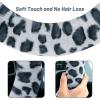 imageFluffy Steering Wheel Cover for Women Girls Accmor Universal Fit 15 inch Fur Car Wheel Cover ampamp Handbrake Cover ampamp Gear Shift Cover Set Fashion Winter Warm Fuzzy Vehicle Wheel Protector BlackLight GreyDark Gray Leopard