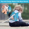 imageToddler Harness Leash  Anti Lost Wrist Link Accmor Kids Harnesses Children Leashes for Girls Cute Deer Baby Walking Holder AntiLost Bracelet Strap Tether for Outdoor Keep Kids Close PinkBaby BlueLion