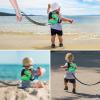 imageToddler Harness Leash with Anti Lost Wrist Link Accmor Cute Dinosaur Kids Harness Children Leash for Outdoor Travel Adorable Baby Anti Lost Leash Walking Wristband Assistant Strap Keep Babies CloseBlackGreen Spotted Brachiosaurus  Black Link