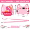 imageToddler Harness Leash with Anti Lost Wrist Link Accmor Cute Dinosaur Kids Harness Children Leash for Outdoor Travel Adorable Baby Anti Lost Leash Walking Wristband Assistant Strap Keep Babies CloseBaby PinkRose Pink Spotted Brachiosaurus  Pink Link