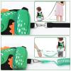imageToddler Harness Leash with Anti Lost Wrist Link Accmor Cute Dinosaur Kids Harness Children Leash for Outdoor Travel Adorable Baby Anti Lost Leash Walking Wristband Assistant Strap Keep Babies CloseBlackGreen Spotted Brachiosaurus  Green Link