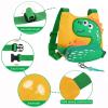 imageToddler Harness Leash with Anti Lost Wrist Link Accmor Cute Dinosaur Kids Harness Children Leash for Outdoor Travel Adorable Baby Anti Lost Leash Walking Wristband Assistant Strap Keep Babies CloseYellowGreen Spotted Brachiosaurus  Green Link