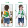imageToddler Harness Leash with Anti Lost Wrist Link Accmor Cute Dinosaur Kids Harness Children Leash for Outdoor Travel Adorable Baby Anti Lost Leash Walking Wristband Assistant Strap Keep Babies CloseYellowGreen Spotted Brachiosaurus  Green Link