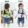 imageToddler Harness Leash with Anti Lost Wrist Link Accmor Cute Dinosaur Kids Harness Children Leash for Outdoor Travel Adorable Baby Anti Lost Leash Walking Wristband Assistant Strap Keep Babies CloseBlackLight Green Spotted Brachiosaurus  Green Link