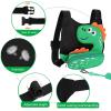imageToddler Harness Leash with Anti Lost Wrist Link Accmor Cute Dinosaur Kids Harness Children Leash for Outdoor Travel Adorable Baby Anti Lost Leash Walking Wristband Assistant Strap Keep Babies CloseBlackGreen Spotted Brachiosaurus  Green Link