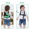 imageToddler Harness Leash with Anti Lost Wrist Link Accmor Cute Dinosaur Kids Harness Children Leash for Outdoor Travel Adorable Baby Anti Lost Leash Walking Wristband Assistant Strap Keep Babies CloseBlackGreen Spotted Brachiosaurus  Green Link