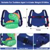 imageToddler Harness Leash with Anti Lost Wrist Link Accmor Cute Dinosaur Kids Harness Children Leash for Outdoor Travel Adorable Baby Anti Lost Leash Walking Wristband Assistant Strap Keep Babies CloseBlueGreen Spotted Brachiosaurus  Blue Link