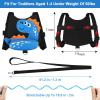 imageToddler Harness Leash with Anti Lost Wrist Link Accmor Cute Dinosaur Kids Harness Children Leash for Outdoor Travel Adorable Baby Anti Lost Leash Walking Wristband Assistant Strap Keep Babies CloseBlackBlue Spotted Brachiosaurus  Blue Link