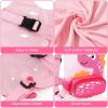 imageToddler Harness Leash with Anti Lost Wrist Link Accmor Cute Dinosaur Kids Harness Children Leash for Outdoor Travel Adorable Baby Anti Lost Leash Walking Wristband Assistant Strap Keep Babies CloseBaby PinkRose Pink Spotted Brachiosaurus  Pink Link
