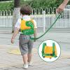 imageToddler Harness Leash with Anti Lost Wrist Link Accmor Cute Dinosaur Kids Harness Children Leash for Outdoor Travel Adorable Baby Anti Lost Leash Walking Wristband Assistant Strap Keep Babies CloseYellowGreen Spotted Brachiosaurus  Green Link