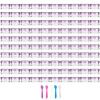 imageAccmor 100 Pieces 3g Empty Sample Containers with Lids Cosmetic Jars with 5 Pieces Mini SpatulasPurple