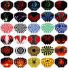 imageAccmor 144pcs Standard Dart Flights Set Dart Flights for Steel Tip DartsSoft Plastic Tip Darts Dart Replacement Flights AccessoriesDart Flights Set B90pc