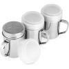 imageAccmor 3 Pack Powdered Sugar Shaker Duster Cinnamon Shaker Flour Sifter Fine Mesh Stainless Steel Dredge for Baking Soda Flour Cinnamon CocoaSmall7 oz