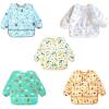imageAccmor 5 Pack Long Sleeve Bibs Baby Smock Waterproof Sleeved Bib Smock for Baby Toddler 636 MonthsPenguinsPolar BearDinosaursBearsGiraffe