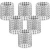 imageAccmor 50pcs Napkin Rings Gold Napkin Rings Buckles for Table Decorations Wedding DinnerParty DIY DecorationSilver