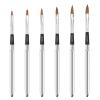 imageAccmor 6pcs Nail Art Brush for Acrylic Powder Metal Handle Acrylic Nail Art Design Brush Nail Art Brushes Detachable Set