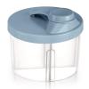imageAccmor Baby Formula Dispenser On The Go NonSpill Rotating FourCompartment Formula Container to Go Milk Powder Kids Snack Container for Infant Toddler Travel Outdoor BlueBlue
