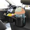 imageAccmor Car Headrest Backseat Organizer with Cup Holder 3 in 1 Universal Backseat Car Organizer Tray Hold Bottles Phone Snacks Trash NonSlip Grip Clip Car Seat Organizer Tray for Kids Adults2 in 1