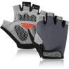 imageAccmor Cycling Gloves for Men Women Bike Gloves Half Finger Road Bike MTB Gloves AntiSlip ShockAbsorbing Glove for Fitness Cycling Outdoor Sportsgray
