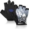 imageAccmor Cycling Gloves for Women Men Half Finger Bike Gloves Road Bicycle Gloves ShockAbsorbing AntiSlip Breathable Motorcycle Mountain Bike Gloves for Men Women Adultsgray