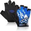 imageAccmor Cycling Gloves for Women Men Half Finger Bike Gloves Road Bicycle Gloves ShockAbsorbing AntiSlip Breathable Motorcycle Mountain Bike Gloves for Men Women Adultsblue