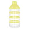 imageAccmor Formula Dispenser On The Go 4 Compartments Stackable Formula Container for Travel Baby Milk Powder Kids Snack Container BPA Free Yellow