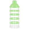 imageAccmor Formula Dispenser On The Go 5 Compartments Stackable Formula Container for Travel Baby Milk Powder Kids Snack Container BPA FreeLight Green