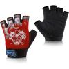 imageAccmor Kids Fishing Gloves Kids Sport Cycling Gloves for Cycling Camping Fishing Outdoor Sportsred
