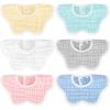 imageAccmor Muslin Baby Drool Bibs 6 Pack Baby Bandana Drool Bibs Soft Cotton Baby Bandana Bibs for Teething DroolingStyle Cmulticolor6pc