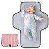 imageAccmor Portable Diaper Changing Pad Waterproof Baby Changing Mat Foldable Travel Diaper Changing Pads for Baby Baby Essentials Shower Registry GiftsPink Arrow