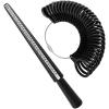 imageAccmor Ring Sizer Tool Including Ring Mandrel ampamp Ring Sizer Guage 4 Sizes Ring Measurement Stick Metal Mandrel ampamp Finger Sizing Measuring Tool Set for Jewelry Making MeasuringBlack