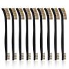 imageAccmor Scratch Brush Set DoubleEnded Gun Cleaning Brushes Tools 9 Packs All Purpose Steel Bristle Cleaner Kit Handy Wire Scrub for Cleaning Welding SlagPaintRustDirt9 Bronze
